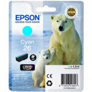 Epson C13T26124010 / T2612 Druckerpatrone Original cyan