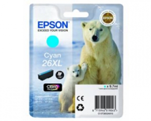 Epson T2632 / C13T26324010 / 26XL Druckerpatrone Original cyan