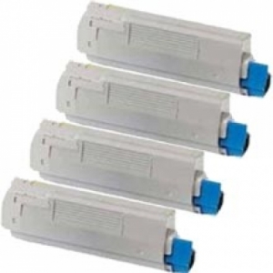 OKI 46507616, 46507615, 46507614, 46507613 Toner Sparset kompatibel