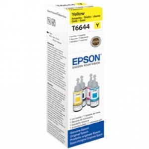 Original Epson C13T664440 / T6644 Tintenpatrone yellow