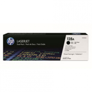 Original HP CE320AD / 128A Toner black Doppelpack