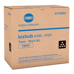 Original Konica Minolta TNP-91 Toner Schwarz (ACTD051)