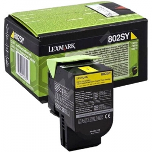 Original Lexmark 80C2SY0 / 802SY Toner yellow XL