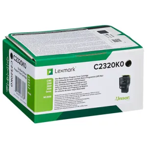 Original Lexmark C2320K0 Toner black