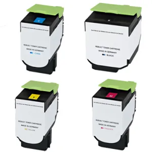 Toner Sparset XL kompatibel zu Lexmark 78C2XK0, 78C2XC0, 78C2XM0, 78C2XY0