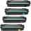 Toner Sparset kompatibel zu HP CF450A, CF451A, CF452A, CF453A / 655A