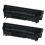 Toner kompatibel zu HP Q2612A, Canon 703 / 7616A005 black Doppelpack