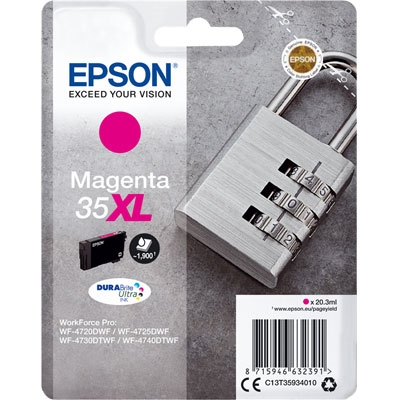Druckerpatrone kompatibel für Epson C13T35934010 / 35XL Magenta