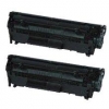 HP Q2612A, Canon 703 / 7616A005 Toner kompatibel black Doppelpac