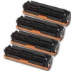 Toner Sparset kompatibel zu HP CF540A, CF541A, CF542A, CF543A /